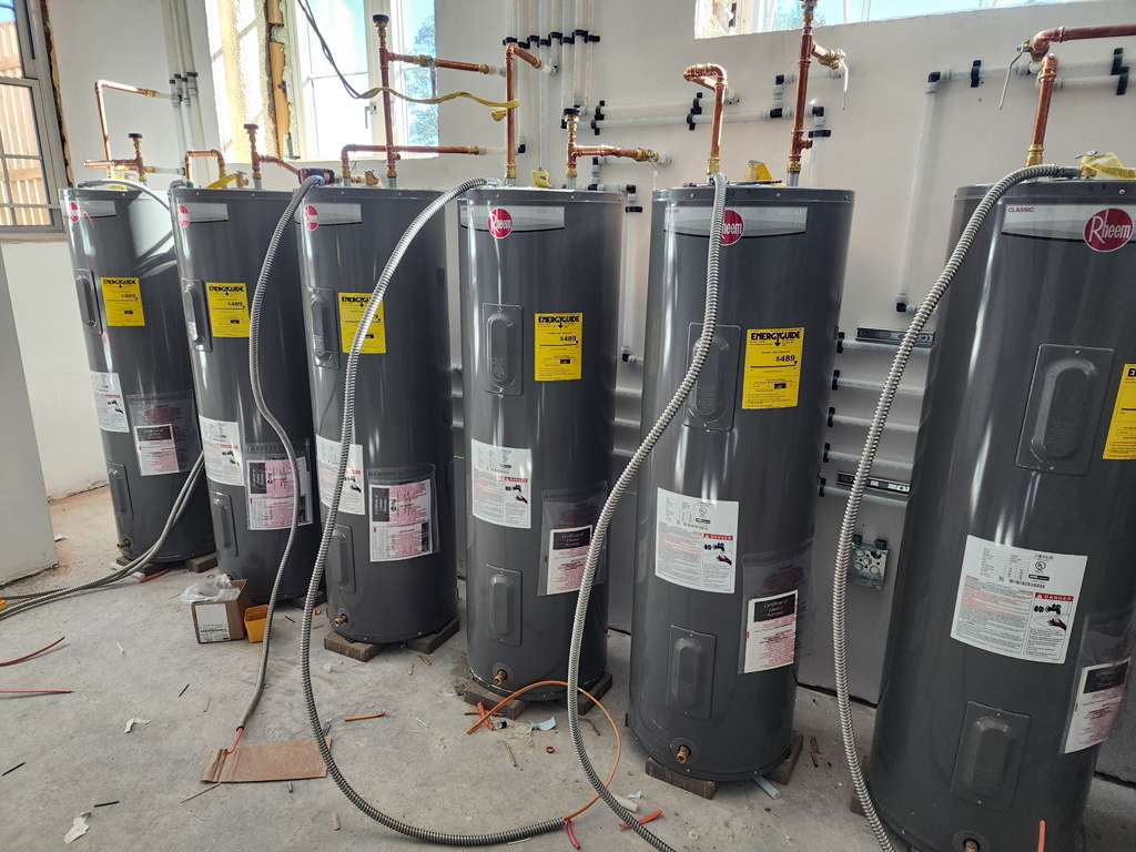 Multi-Unit Electric Water Heater Install